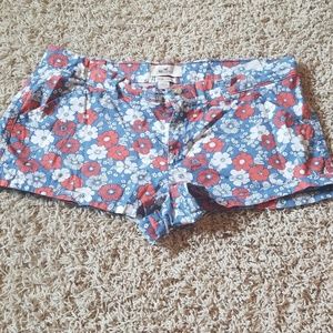 Hollister size 11 shorts floral print